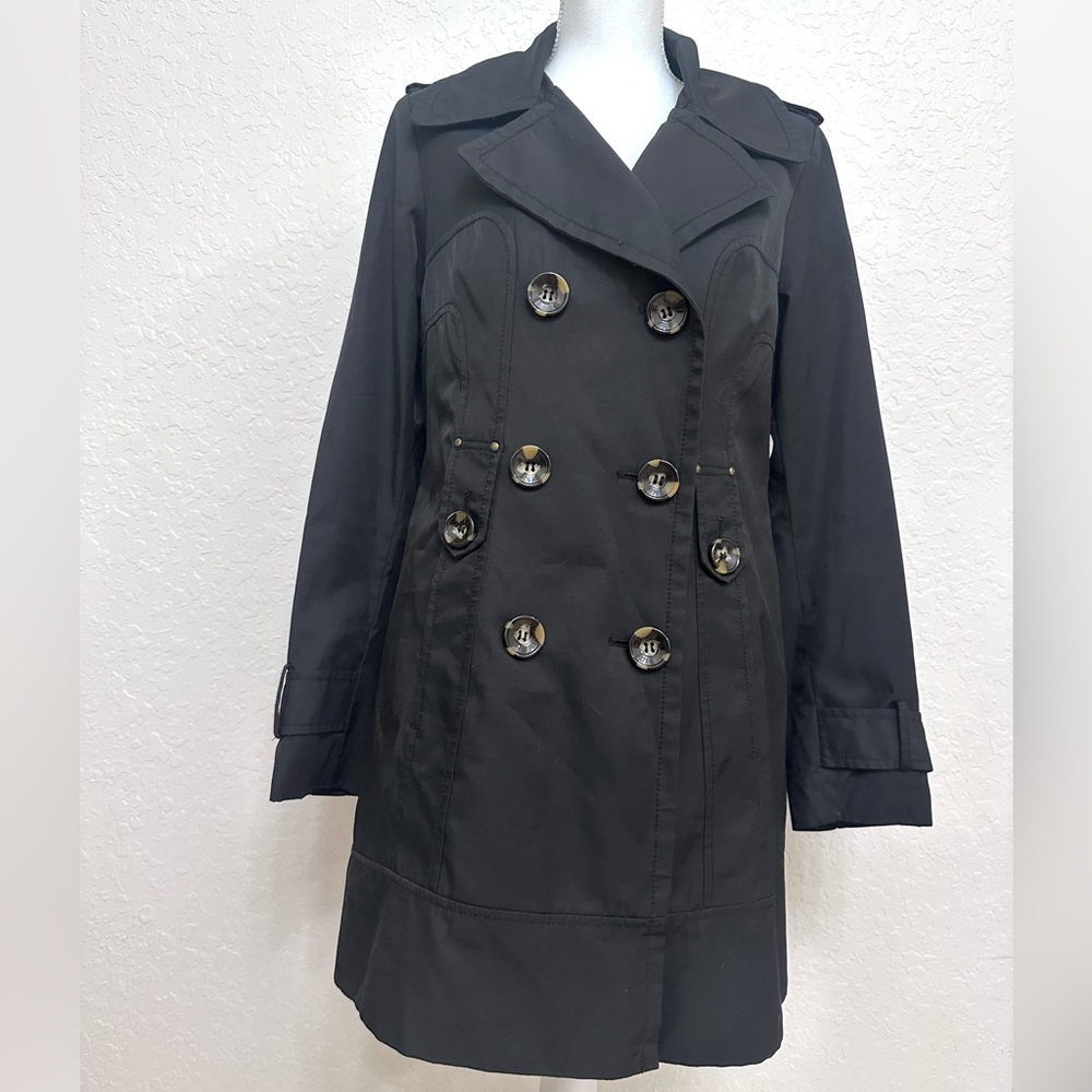Jones New York Trench Coat Black M